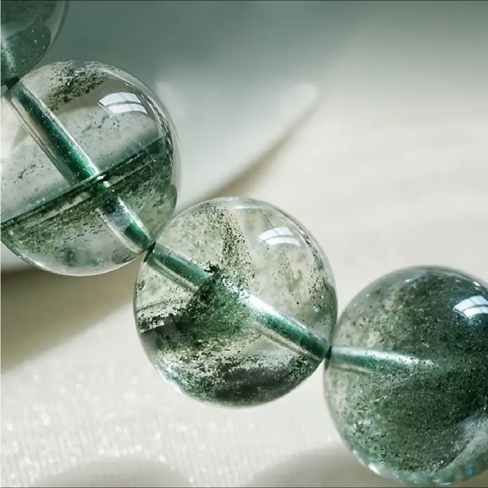 Mossy Green Quartz bracelet - Picture 7 of 8